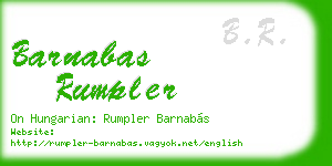 barnabas rumpler business card
